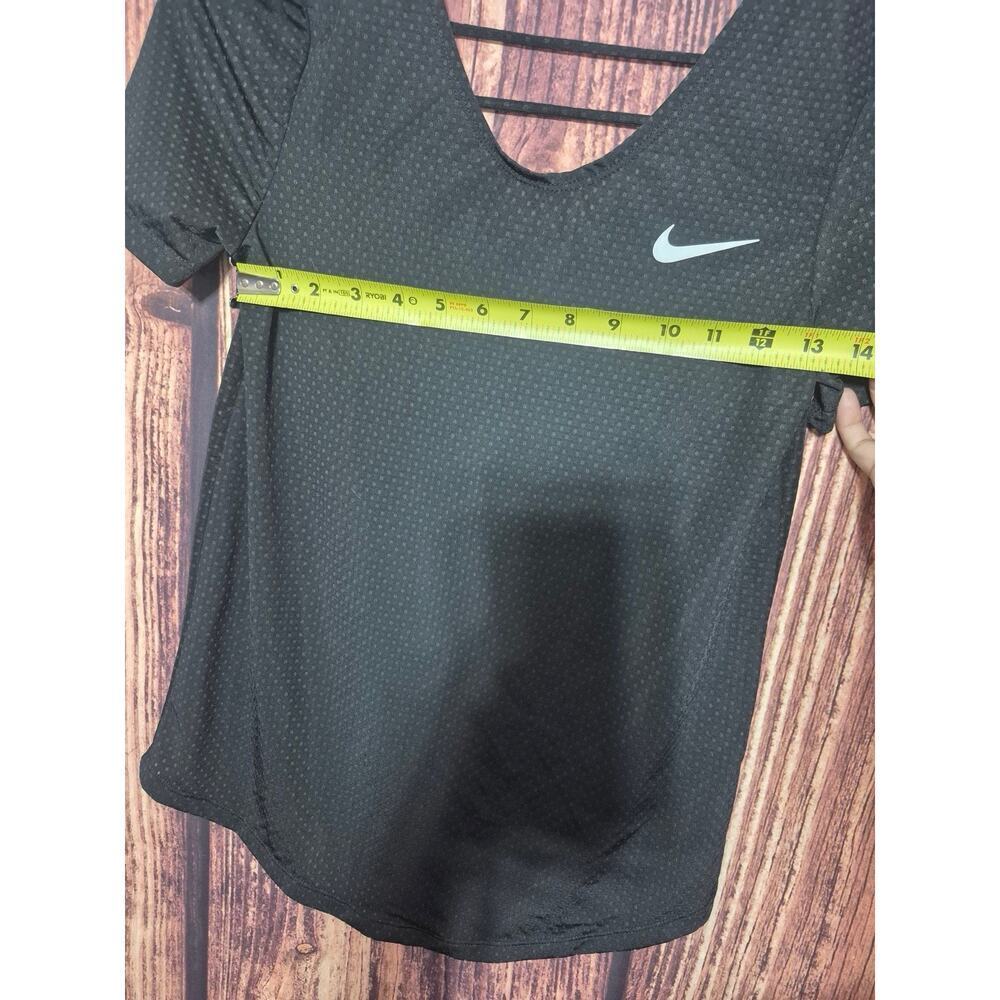 Nike T-Shirt Women XS Black Vented Lightweight Running Breathe Gym Athletic - Picture 5 of 7